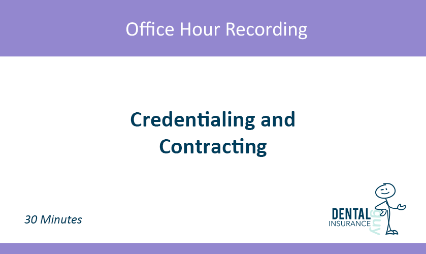 Credentialing and Contracting